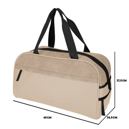 Norländer - Napolitana Duffel Bag (Taupe) | 49x25x28cm