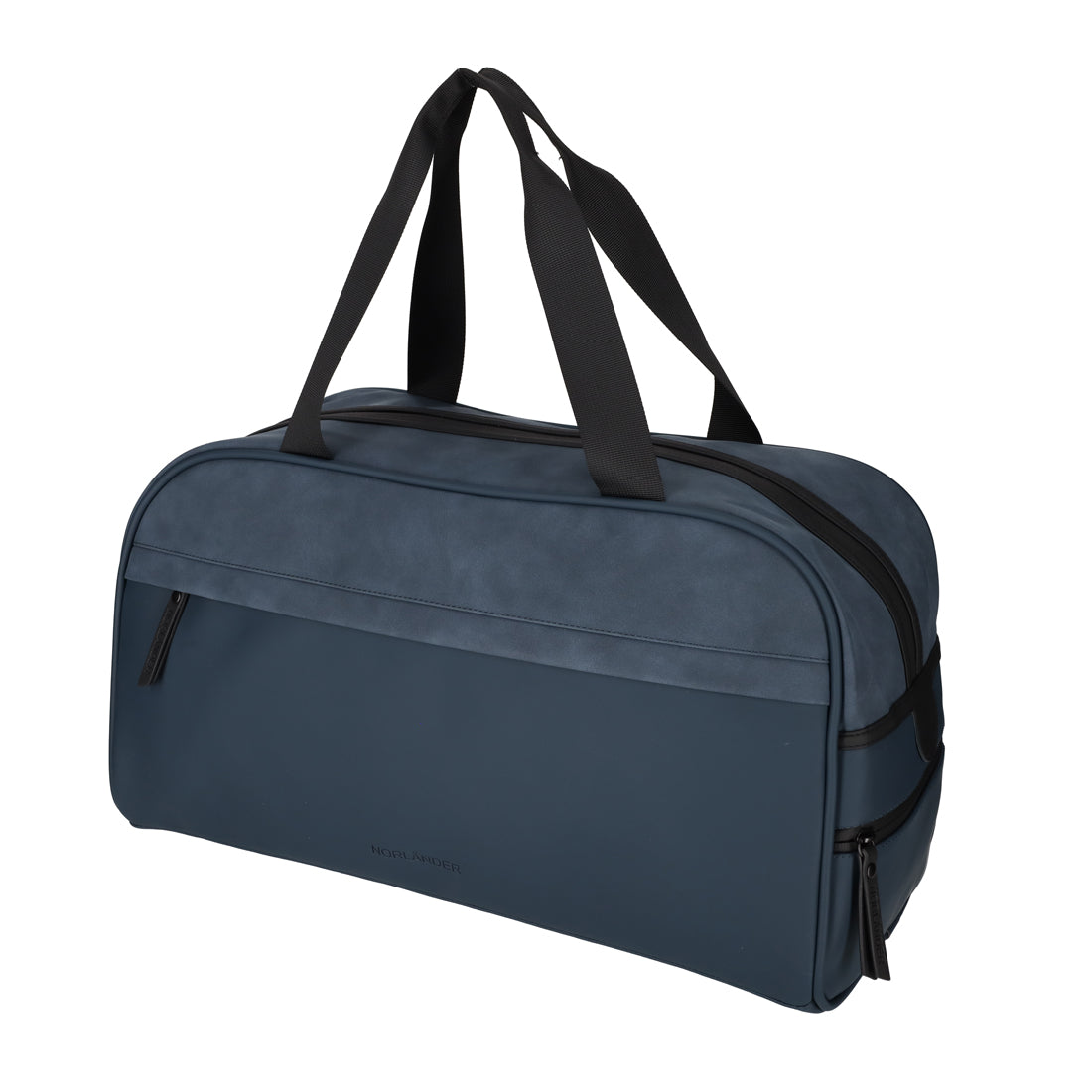 Norländer - PU Retro Sporttas Napolitana (Blauw) |  49x27,5x24,5cm