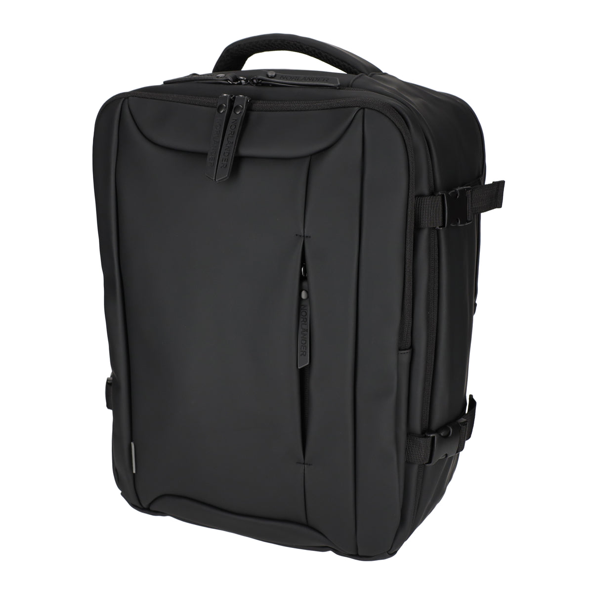 Norländer - Dull PU Underseater Rugzak (Zwart) | 40x30x20cm (15,6 inch)