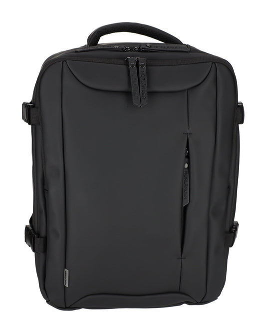 Norländer - Dull PU Underseater Rugzak (Zwart) | 40x30x20cm (15,6 inch)