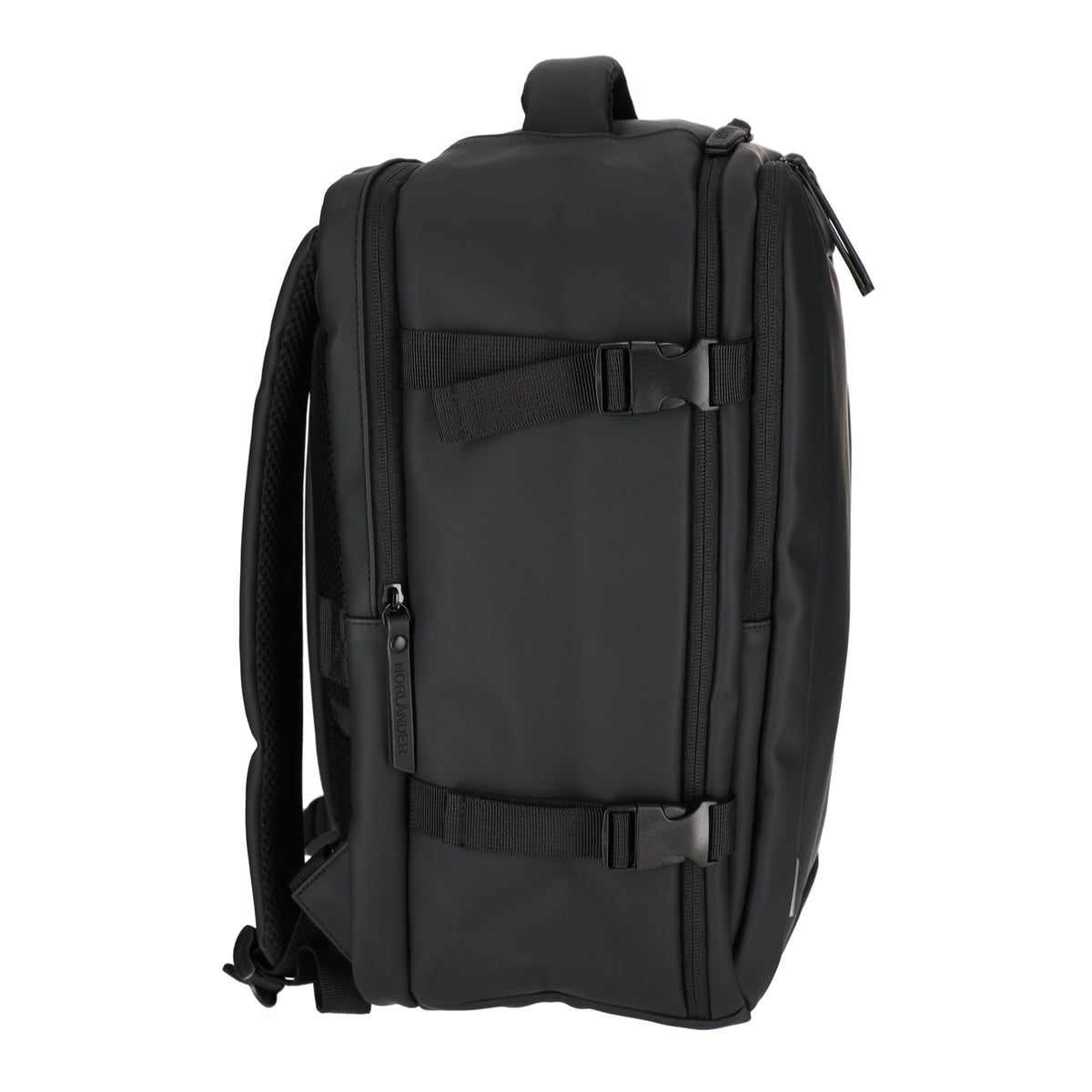 Norländer - Dull PU Underseater Rugzak (Zwart) | 40x30x20cm (15,6 inch)