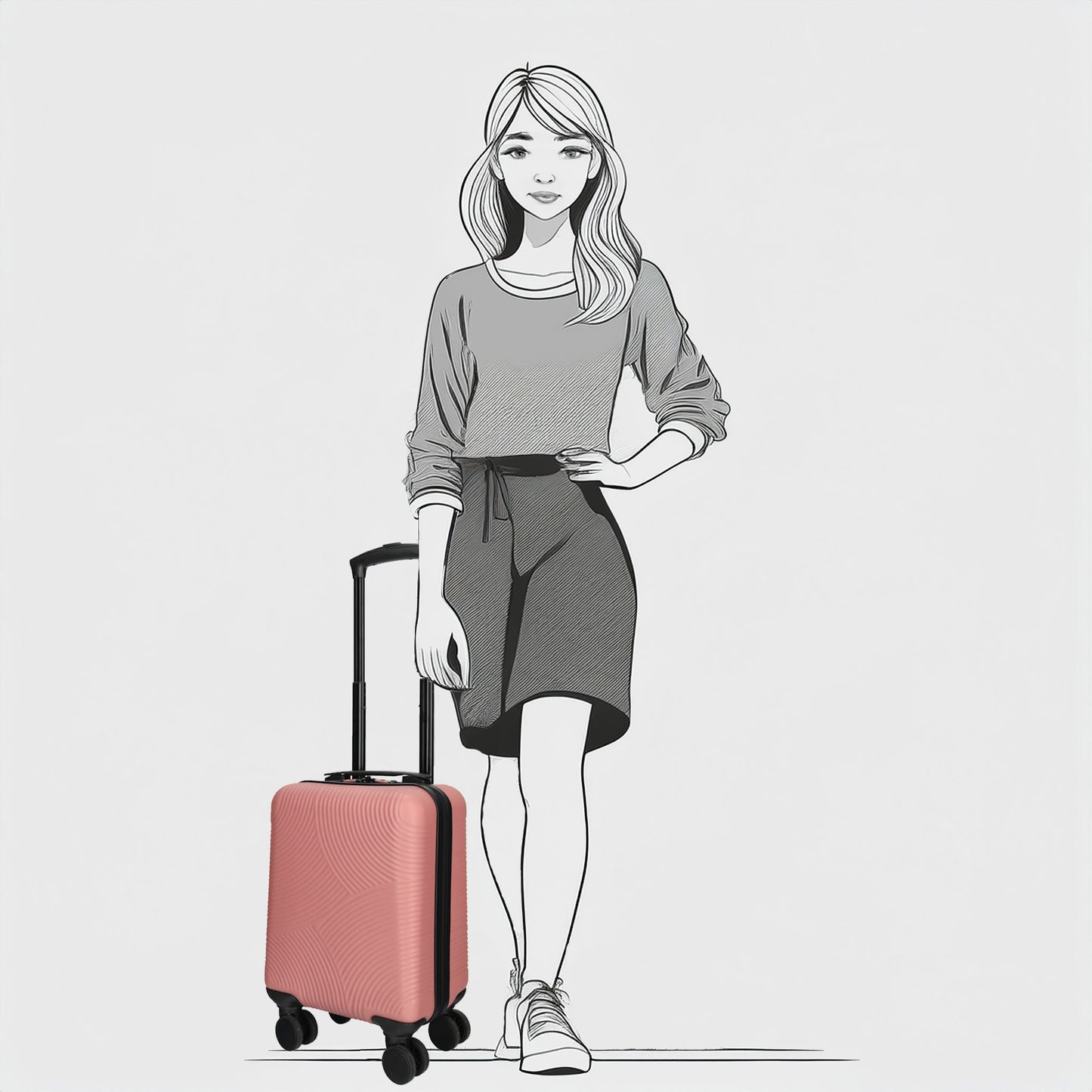 Enrico Benetti - Louisville underseater (Oud Roze) | 45x30x20cm