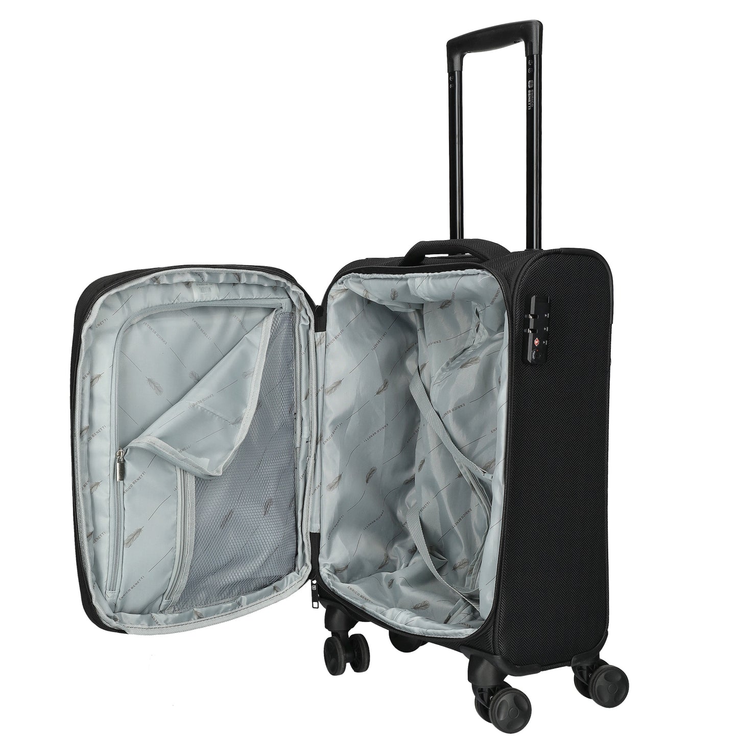 Enrico Benetti - Oakville Handbagage (Zwart) | 55x35x20cm