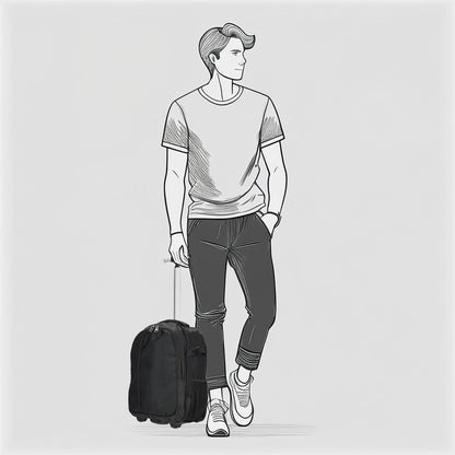 Enrico Benetti - Innsbruck Rugzak/Handbagage (Zwart) | 48x30x20cm