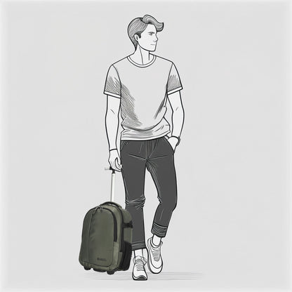 Enrico Benetti - Innsbruck Rugzak/Handbagage (Olijf Groen) | 48x30x20cm