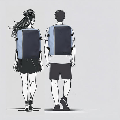 Enrico Benetti - Bergen Underseater Rugzak (Navy-Jeans) | 40x30x20cm (17 inch)