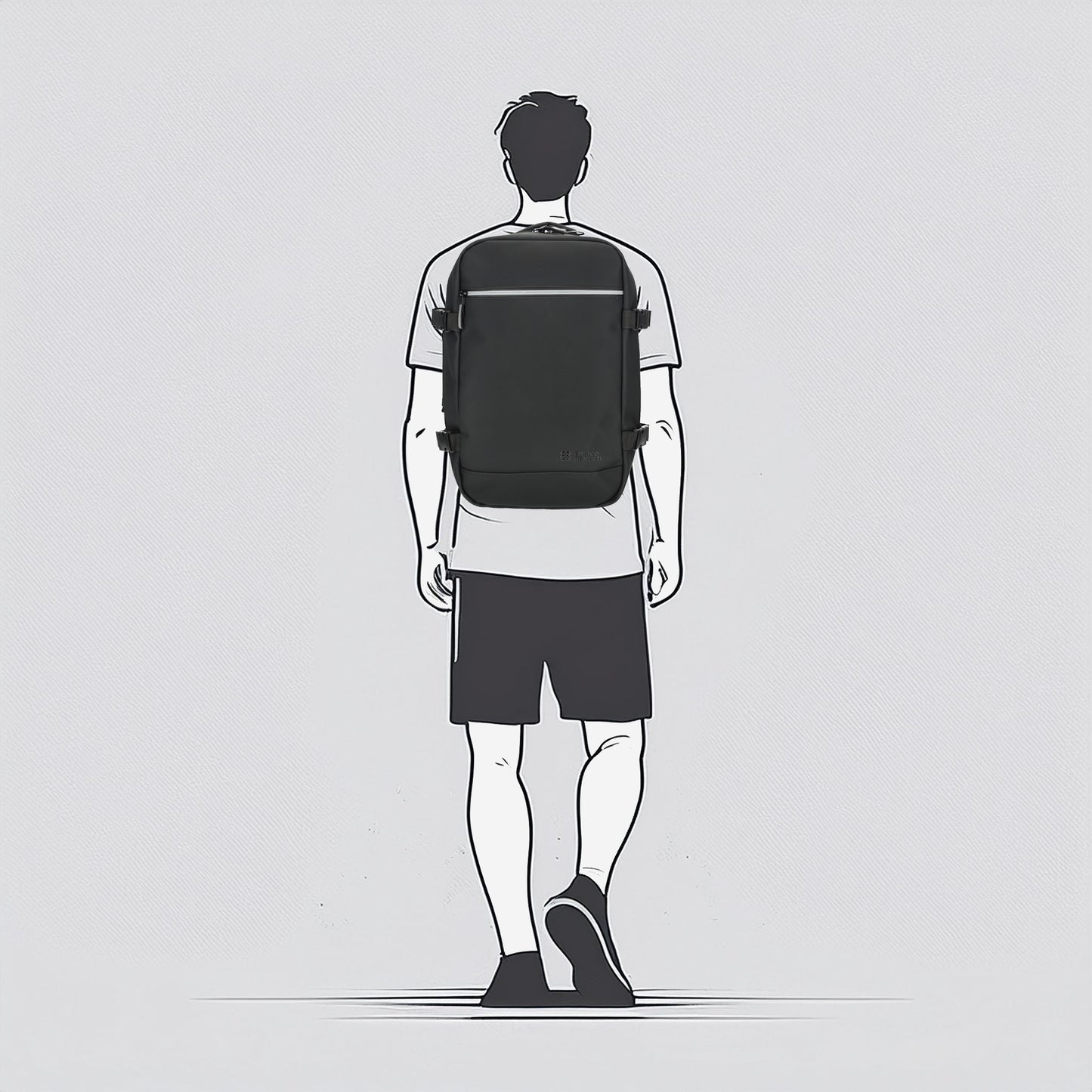 Enrico Benetti - Bergen Underseater Rugzak (Zwart) | 40x25x20cm (15 inch)