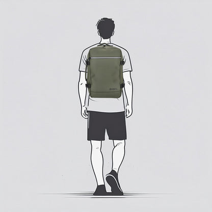 Enrico Benetti - Bergen Underseater Rugzak (Olijf Groen) | 40x25x20cm (15 inch)