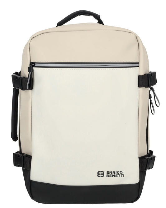 Enrico Benetti - Bergen Underseater Rugzak (Zwart-Beige) | 40x25x20cm (15 inch)