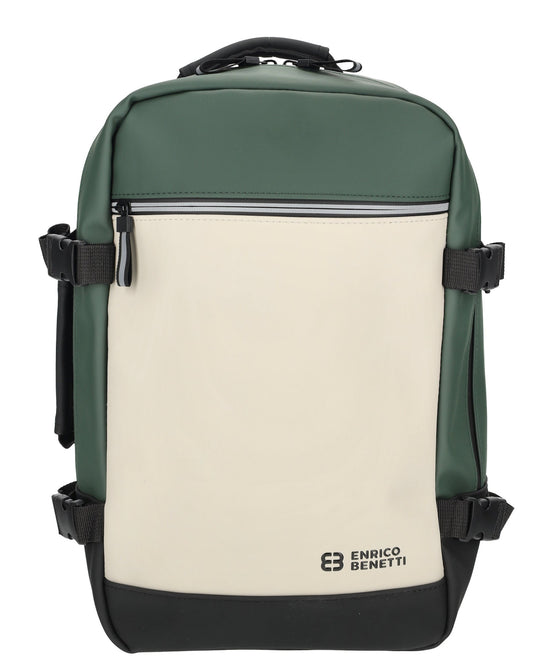 Enrico Benetti - Bergen Underseater Rugzak (Beige-Groen) | 40x25x20cm (15 inch)