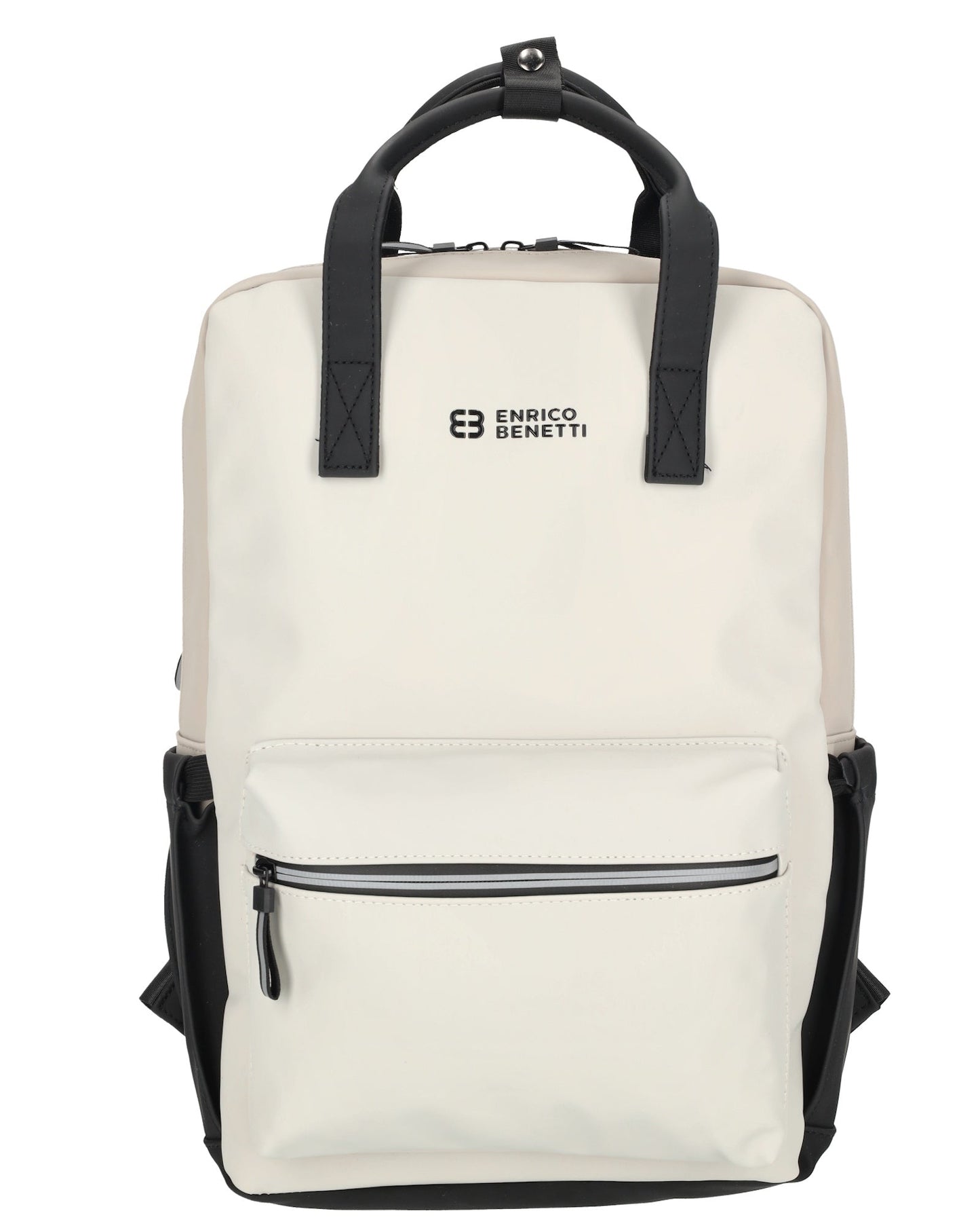 Enrico Benetti - Bergen Rugzak Zwart-Beige (17 Inch)