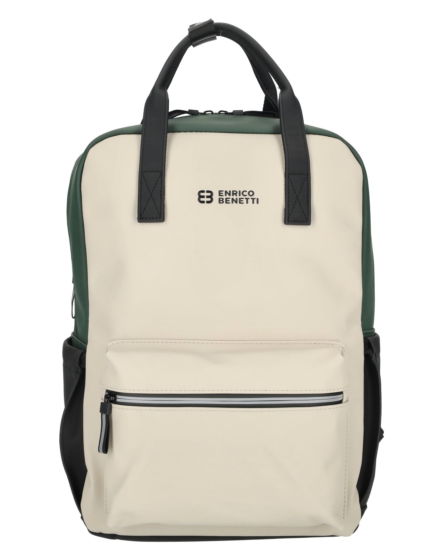 Enrico Benetti - Bergen Rugzak Beige-Groen (17 Inch)