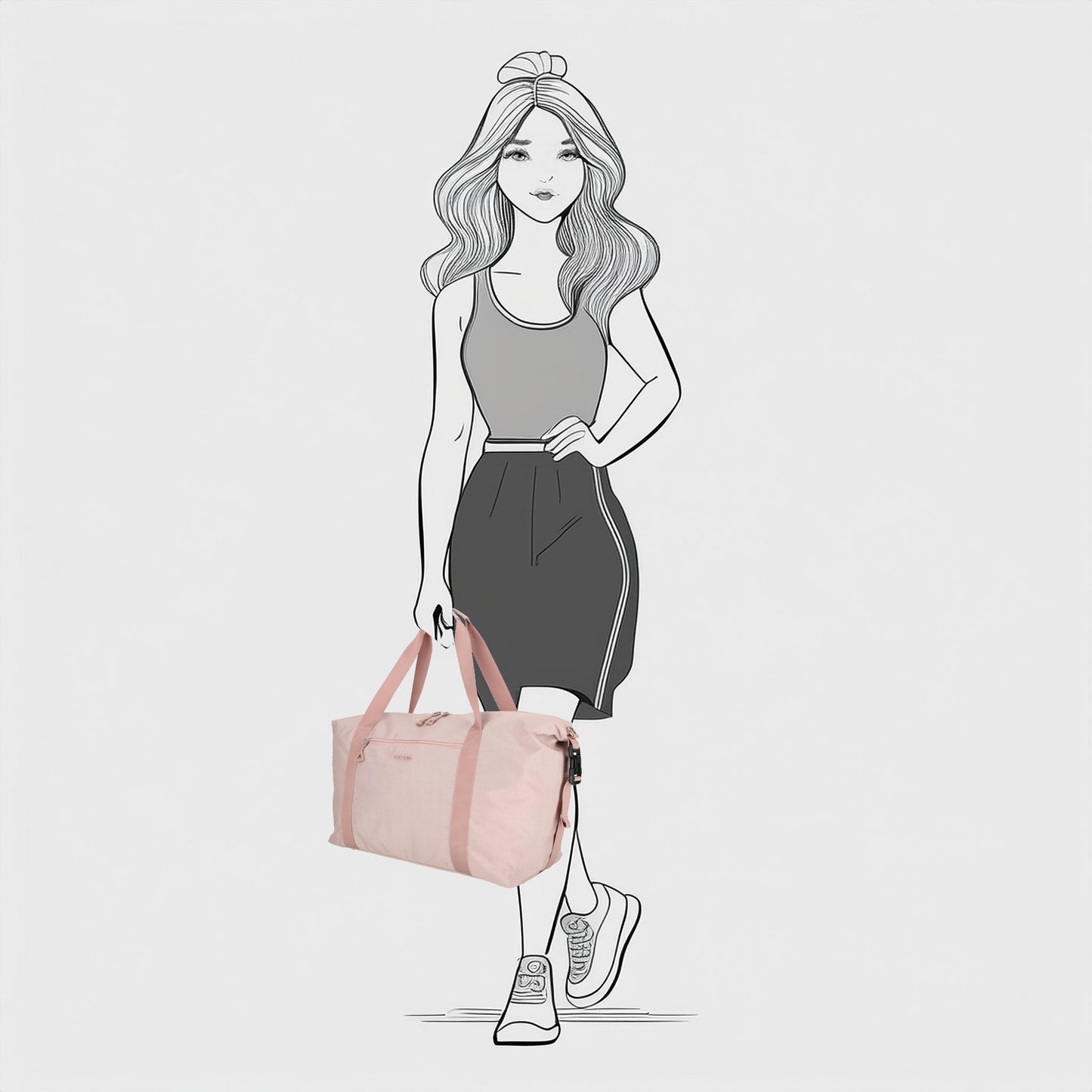 Enrico-Benetti - Luzern Duffelbag (Roze) | 55x25x25cm