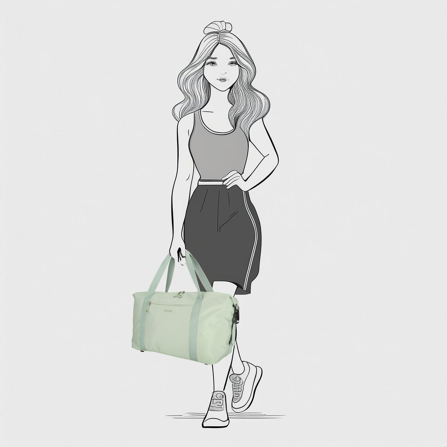 Enrico-Benetti - Luzern Duffelbag (Mint) | 55x25x25cm