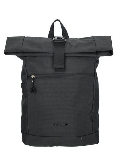 Enrico Benetti - Luzern Rolltop Rugzak Zwart (17 inch)