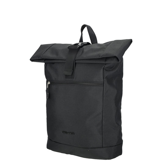 Enrico Benetti - Luzern Rolltop Rugzak Zwart (17 inch)