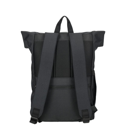 Enrico Benetti - Luzern Rolltop Rugzak Zwart (17 inch)