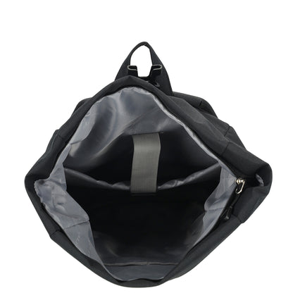 Enrico Benetti - Luzern Rolltop Rugzak Zwart (17 inch)