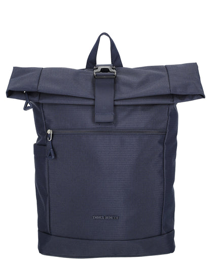 Enrico Benetti - Luzern Rolltop Rugzak Donkerblauw (17 inch)