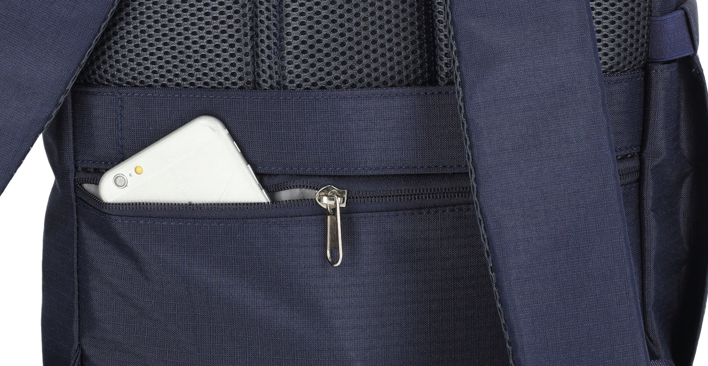 Enrico Benetti - Luzern Rolltop Rugzak Donkerblauw (17 inch)