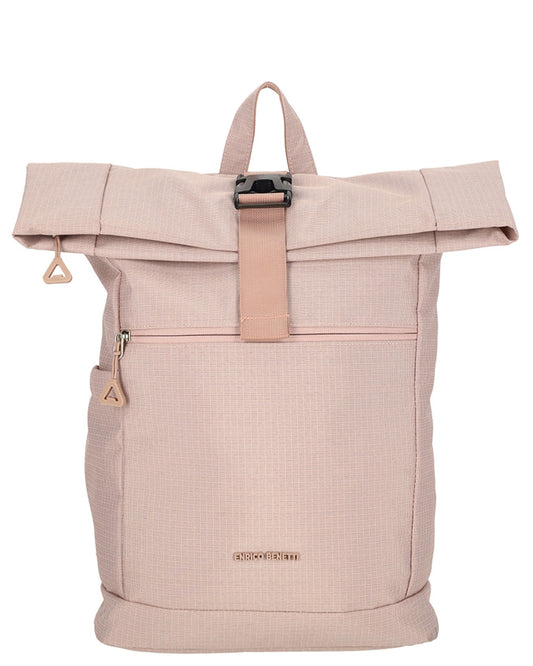 Enrico Benetti - Luzern Rolltop Rugzak Roze (17 inch)