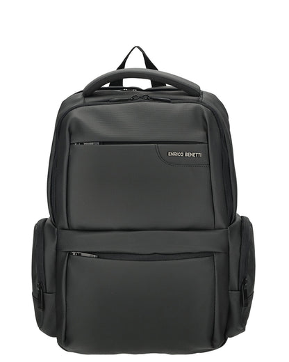 Enrico Benetti - Newport Rugzak Zwart (17 Inch)