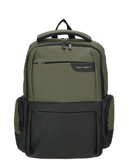 Enrico Benetti - Newport Rugzak Olijf Groen (17 Inch)
