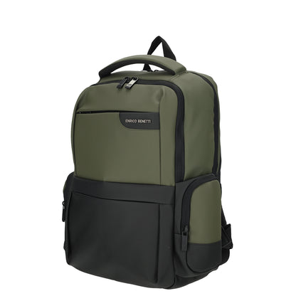 Enrico Benetti - Newport Rugzak Olijf Groen (17 Inch)
