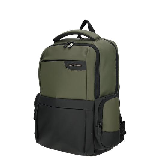 Enrico Benetti - Newport Rugzak Olijf Groen (17 Inch)