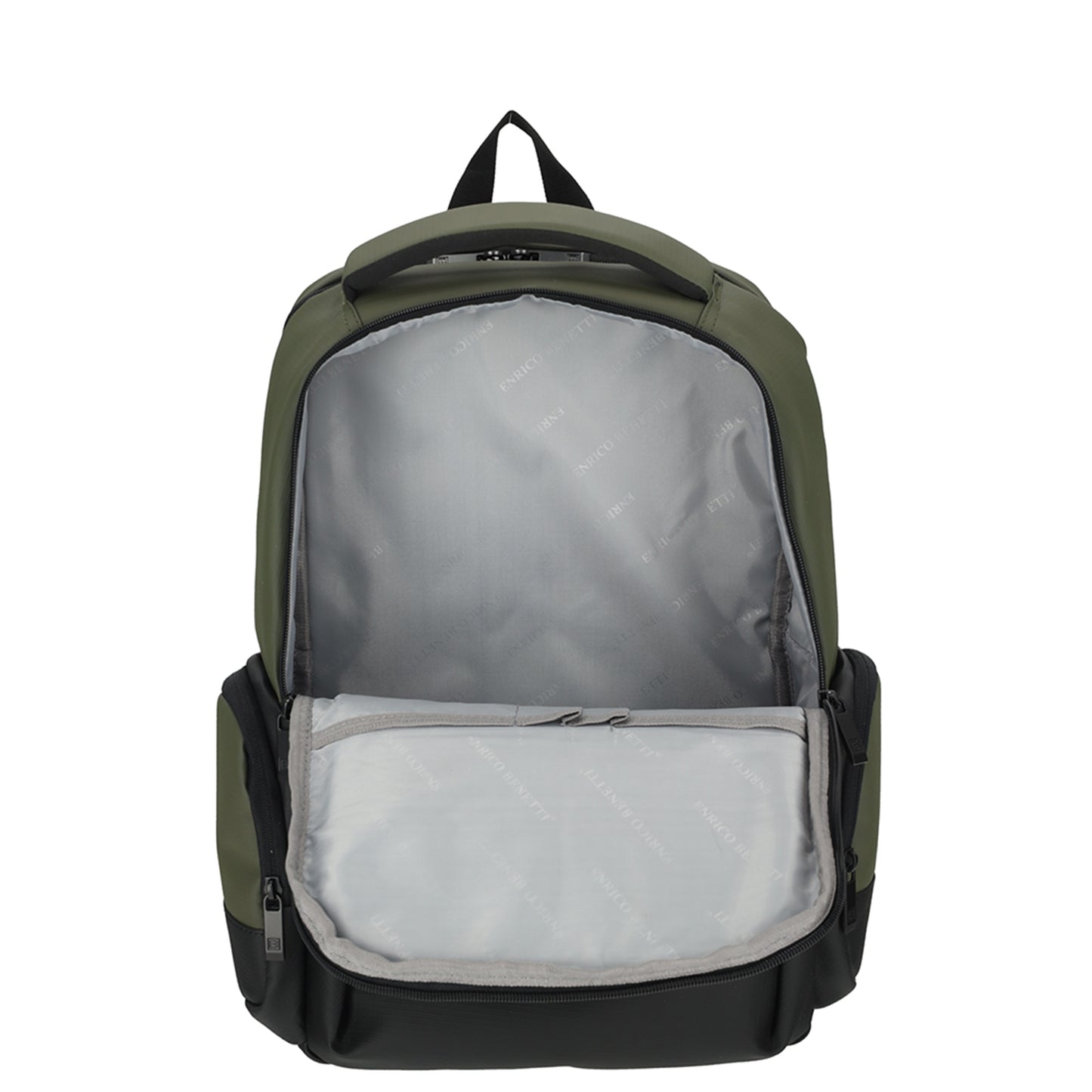 Enrico Benetti - Newport Rugzak Olijf Groen (17 Inch)