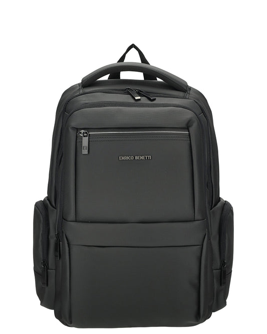 Enrico Benetti - Newport Rugzak Zwart (17 Inch)