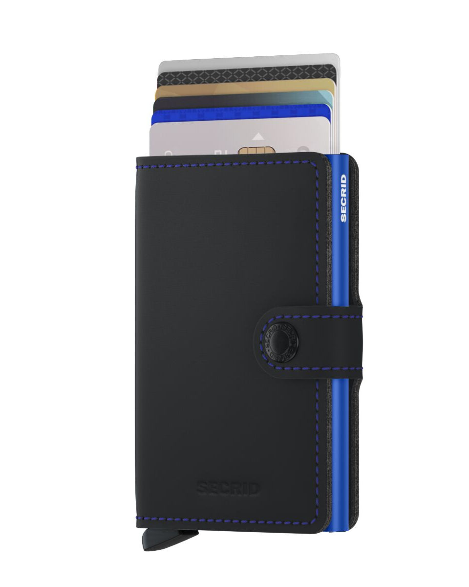 Secrid - Miniwallet Matte (Zwart & Blauw)