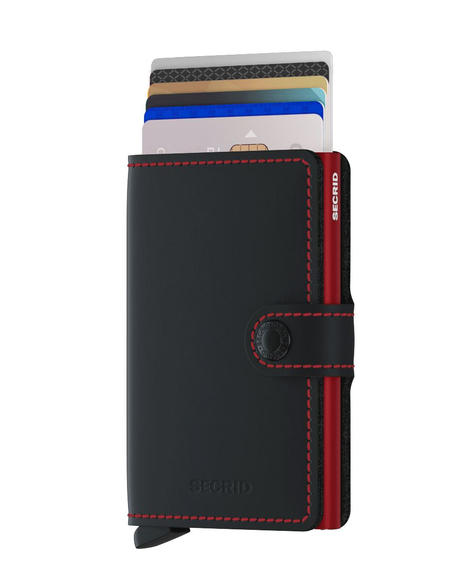 Secrid - Miniwallet Matte (Zwart & Rood)