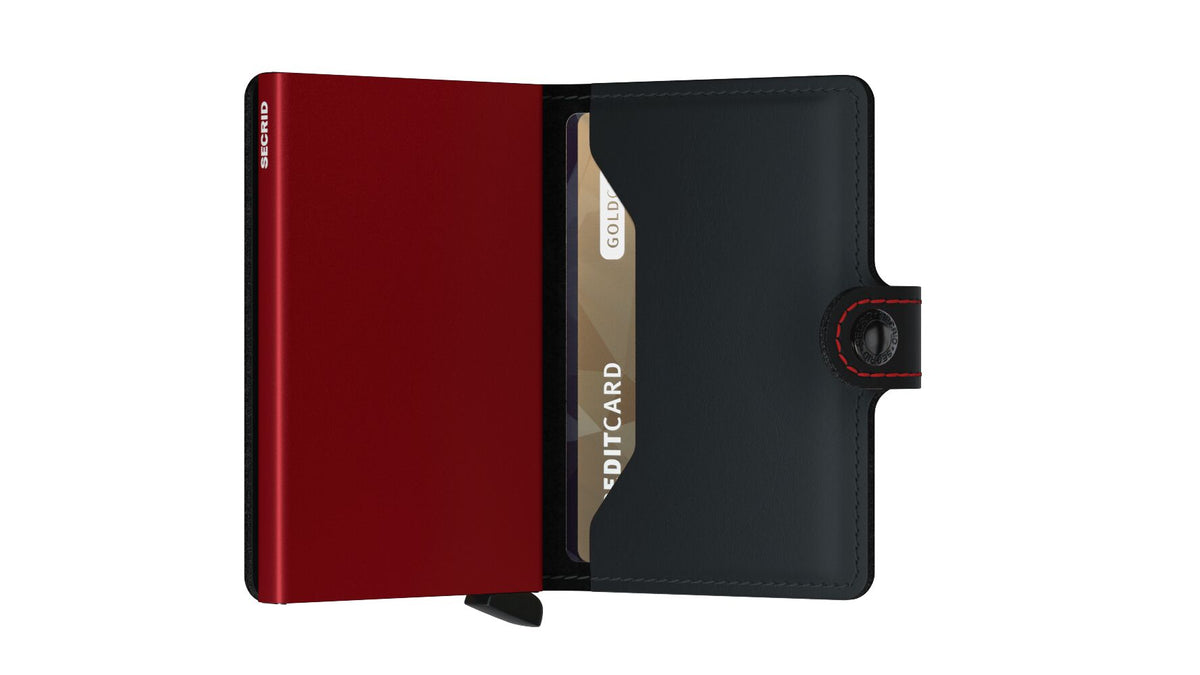 Secrid - Miniwallet Matte (Zwart & Rood)