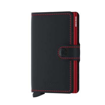 Secrid - Miniwallet Matte (Zwart & Rood)