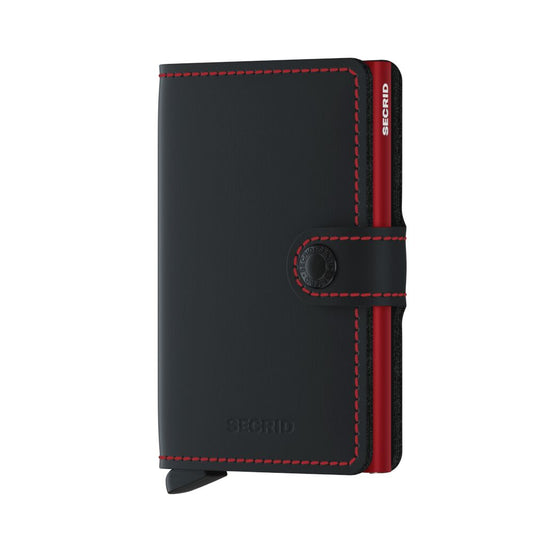 Secrid - Miniwallet Matte (Zwart & Rood)