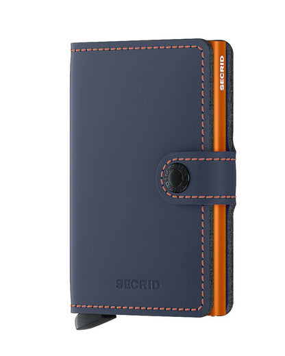 Secrid - Miniwallet Matte (Nacht Blauw & Oranje)