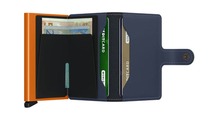 Secrid - Miniwallet Matte (Nacht Blauw & Oranje)