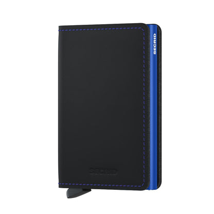 Secrid - Slimwallet Matte (Zwart & Blauw)