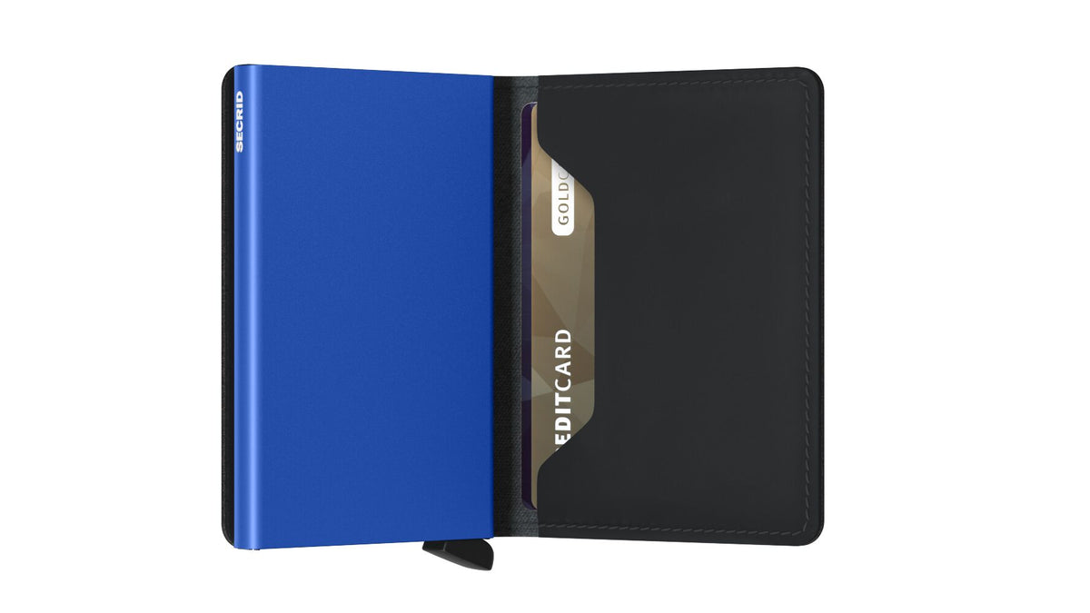 Secrid - Slimwallet Matte (Zwart & Blauw)