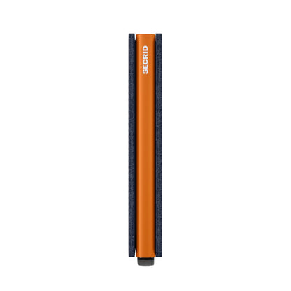 Secrid - Slimwallet Matte (Donker blauw & Oranje)