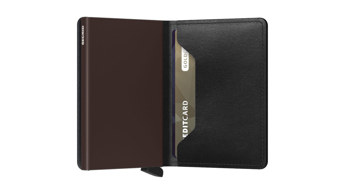 Secrid - Slimwallet Orgineel (Zwart & Bruin)