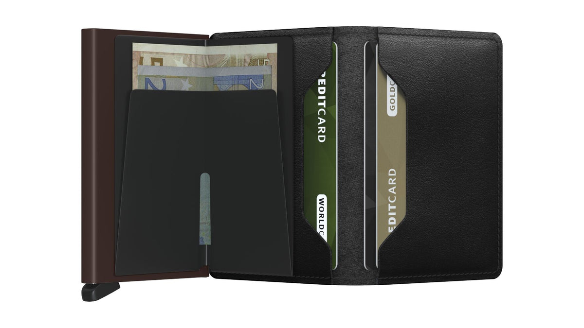 Secrid - Slimwallet Orgineel (Zwart & Bruin)