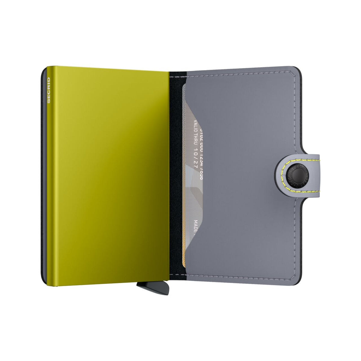 Secrid - Miniwallet Matte (Grijs & Lime Groen)